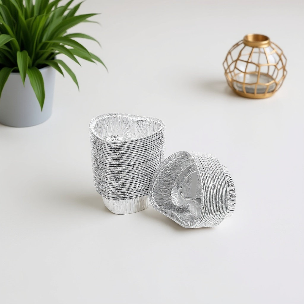 Plastic Cup 50Pcs - 50 Stück Aluminium-Tortenformen für Backformen zum