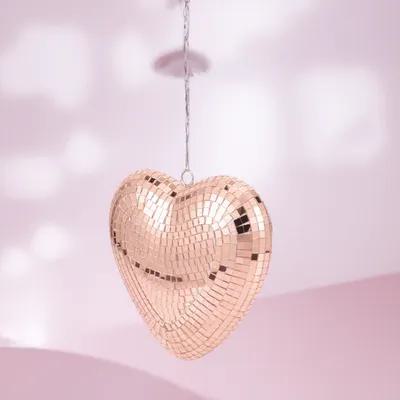 Event Party Shop - Hängende Herz-Discokugel Dekorative Spiegelkugel für Partys