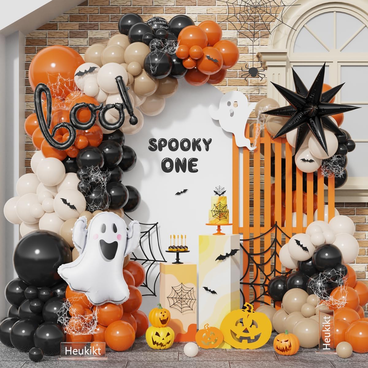 Balloon Arch Kit - Halloween Little BOO Ballon-Girlanden-Bogen-Set, 151 Stück