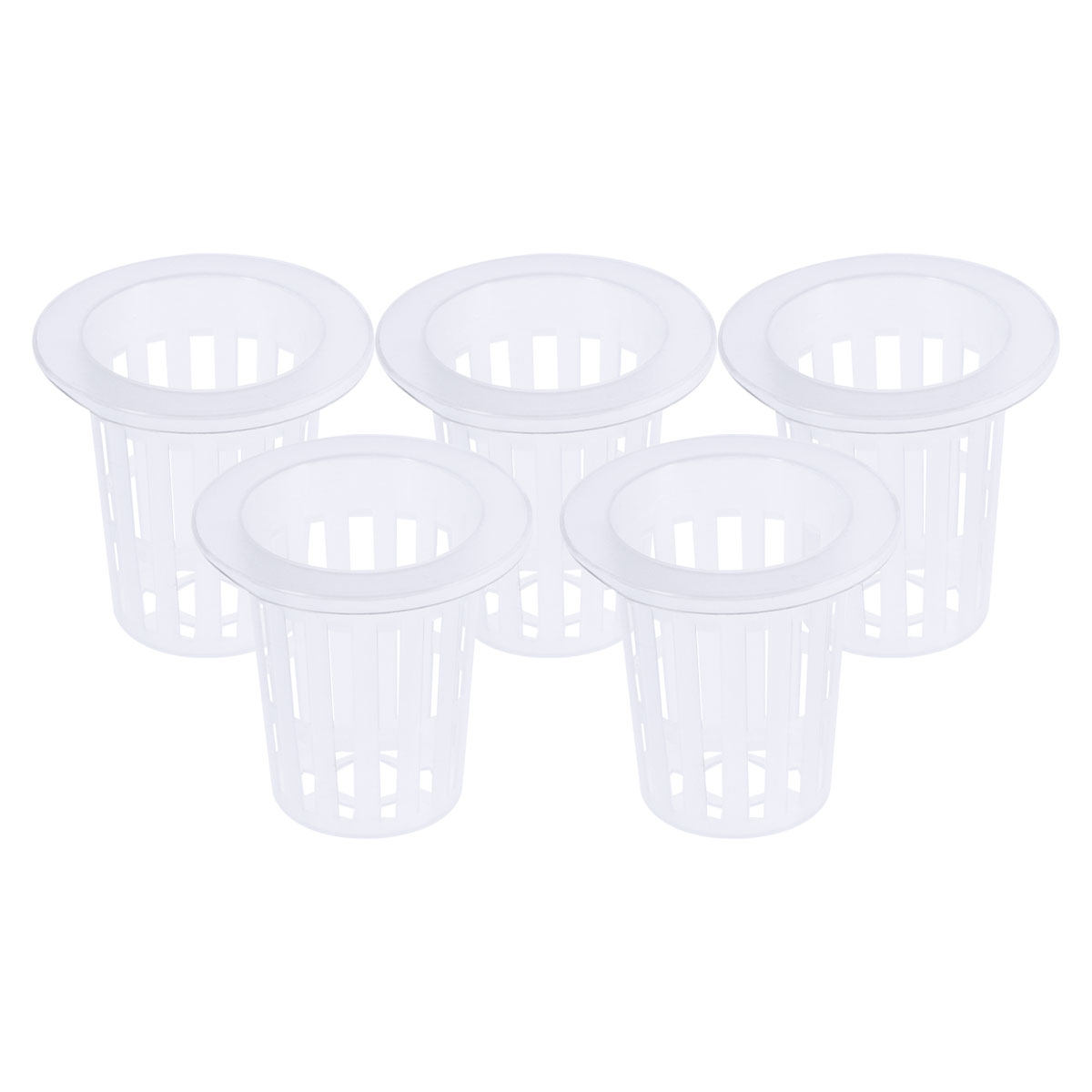Plastic Cup 50Pcs - 50 Stück Hydroponische Netztöpfe mit Schlitzgitter,