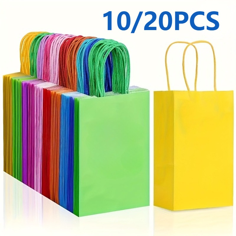 Event Party Shop - 10/20PCS Bunte Kraft Papier Taschen Mehrere