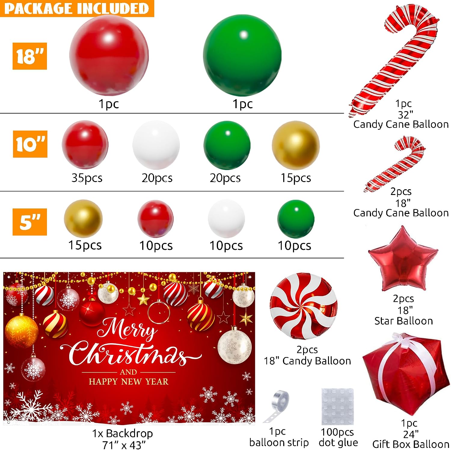 Weihnachts-Ballonbogen-Set, 16 – Balloon Arch Kit Bewertung und Preis