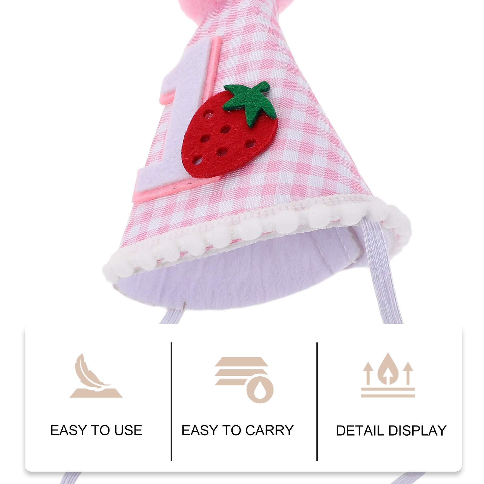 Erdbeerkegel-Geburtstagsmütze  – Party Hat Cone Bewertung und Preis
