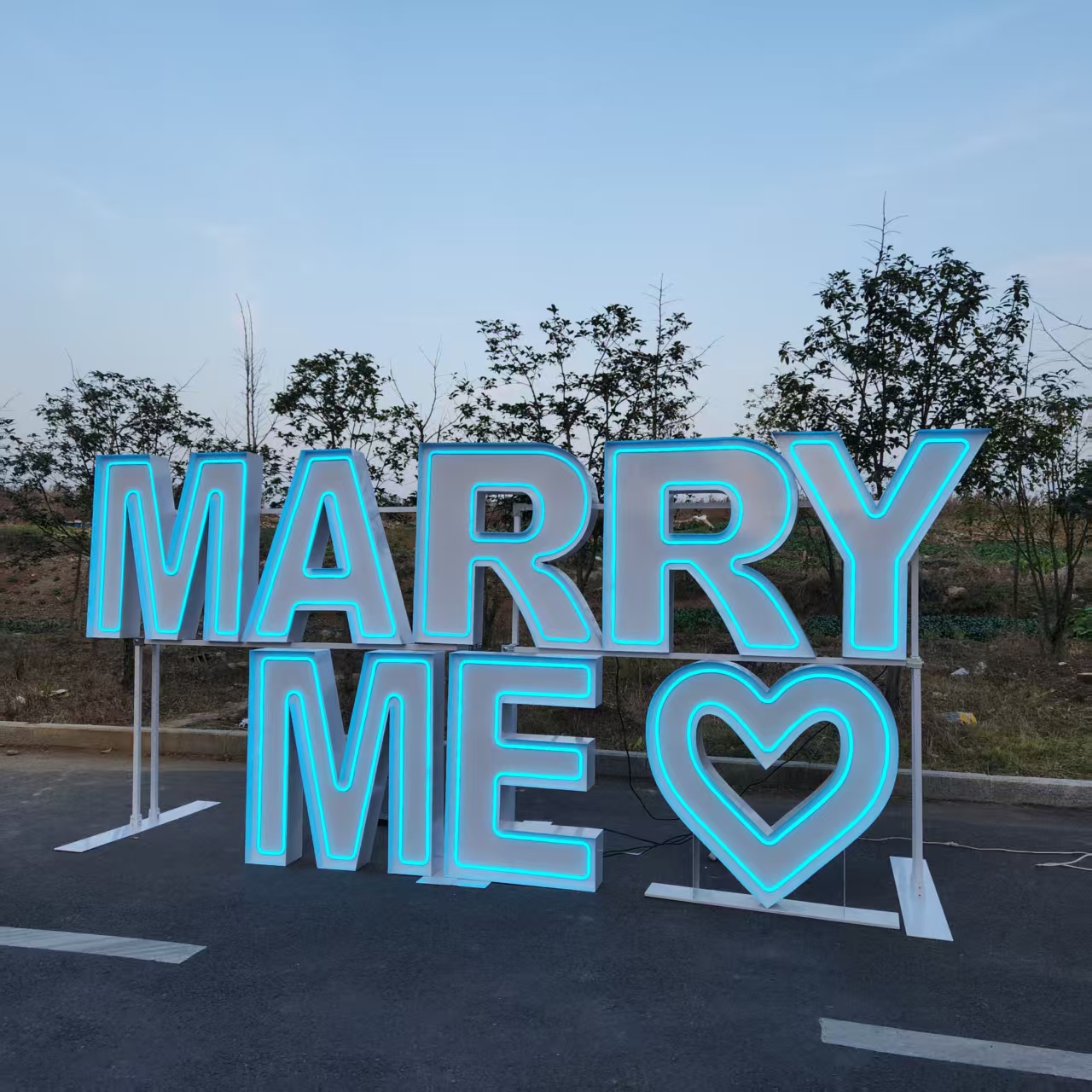 MARRY ME Metall RGB LED Neon-S – Event Party Supply Rental Bewertung und Preis