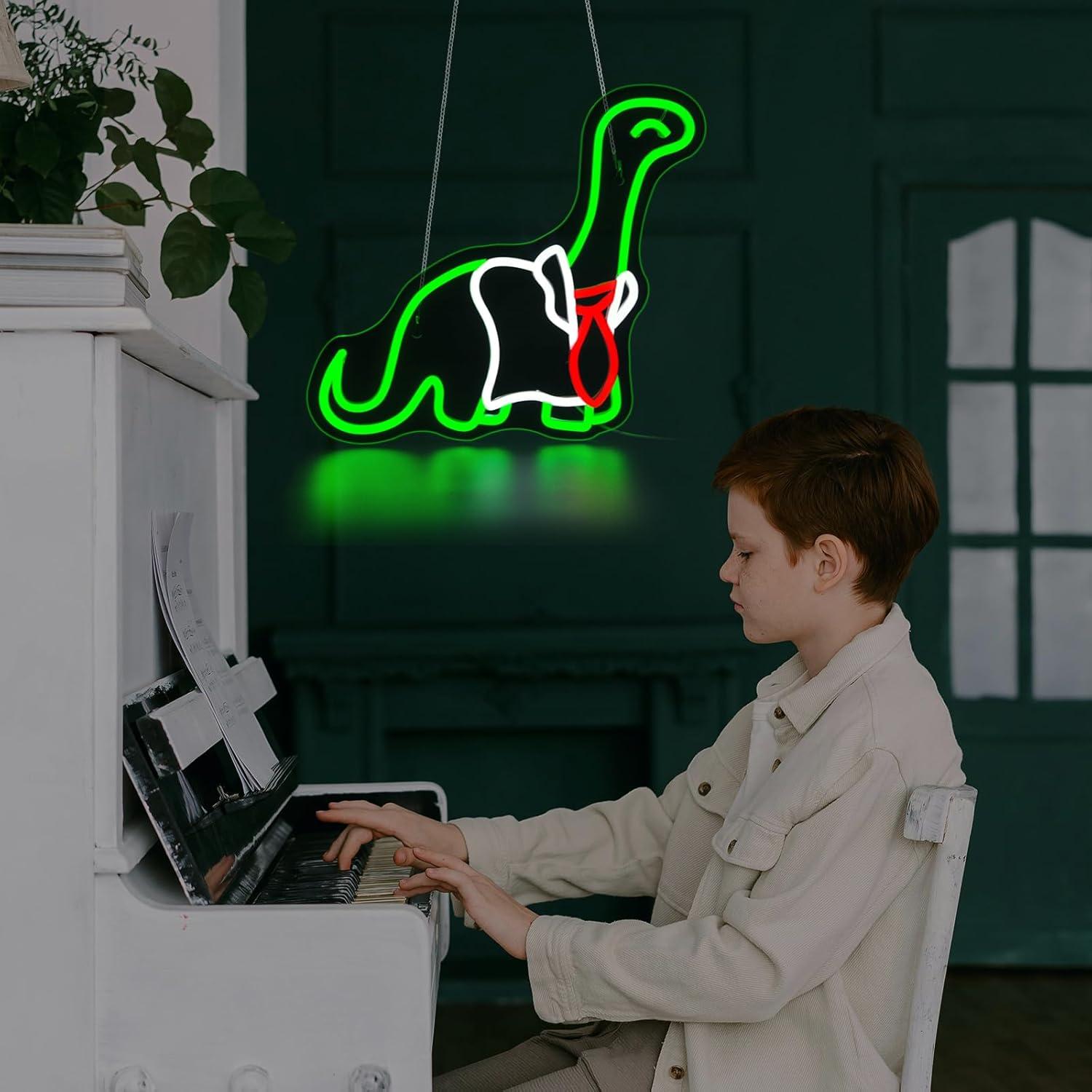Dinosaurier-Neonschild, dimmba – Neon Sign Party Bewertung und Preis