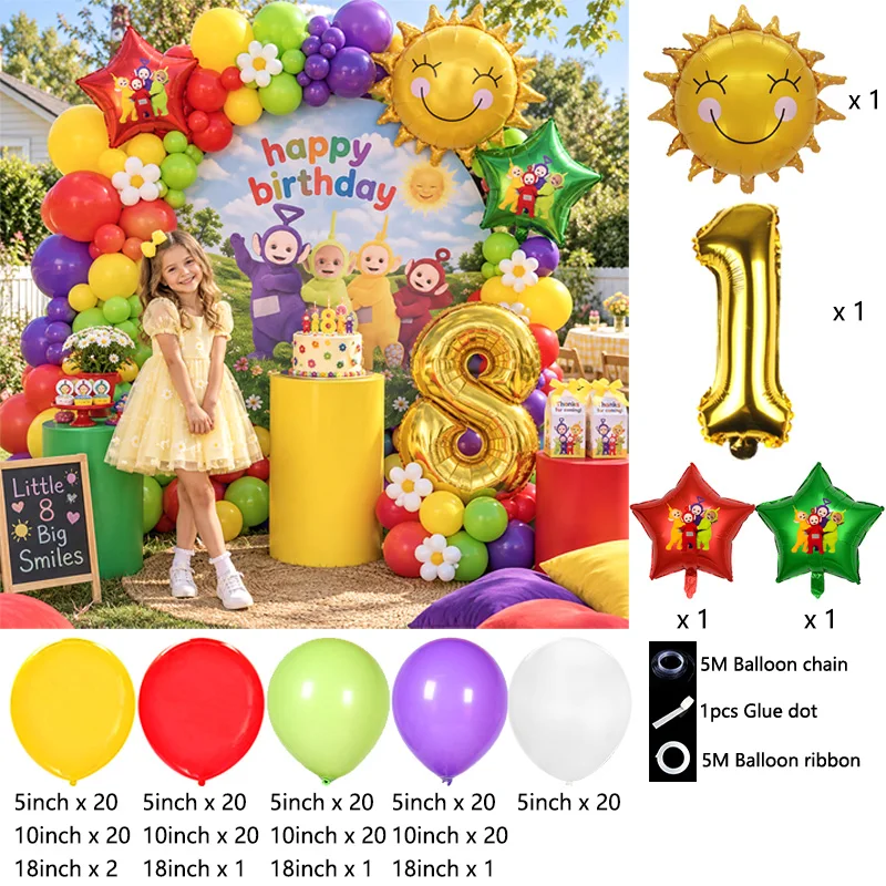 Teletubbies Kinder-Charakter-B – Balloon Arch Kit Bewertung und Preis