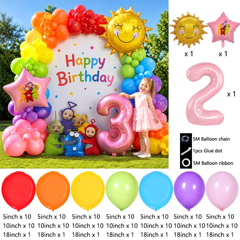 Teletubbies Kinder-Charakter-B – Balloon Arch Kit Bewertung und Preis