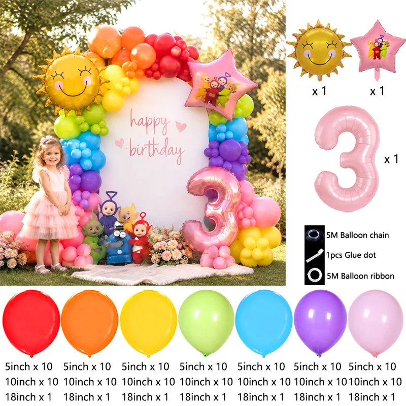 Teletubbies Kinder-Charakter-B – Balloon Arch Kit Bewertung und Preis
