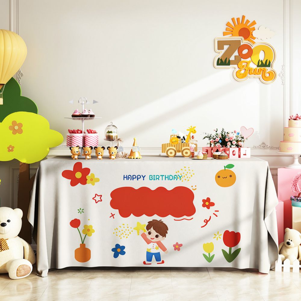 Festliche Tischdecke, Geburtst – Dessert Table Backdrop Bewertung und Preis