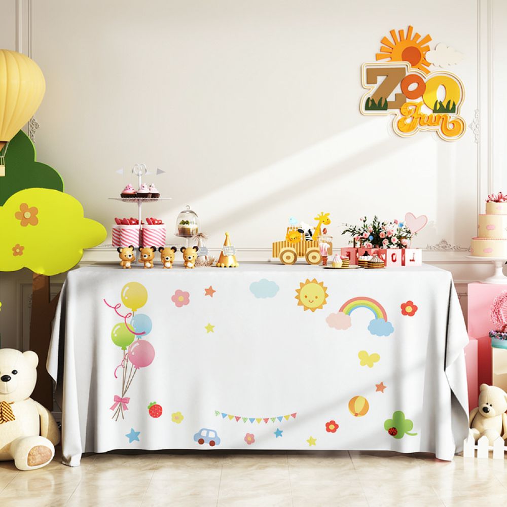 Festliche Tischdecke, Geburtst – Dessert Table Backdrop Bewertung und Preis