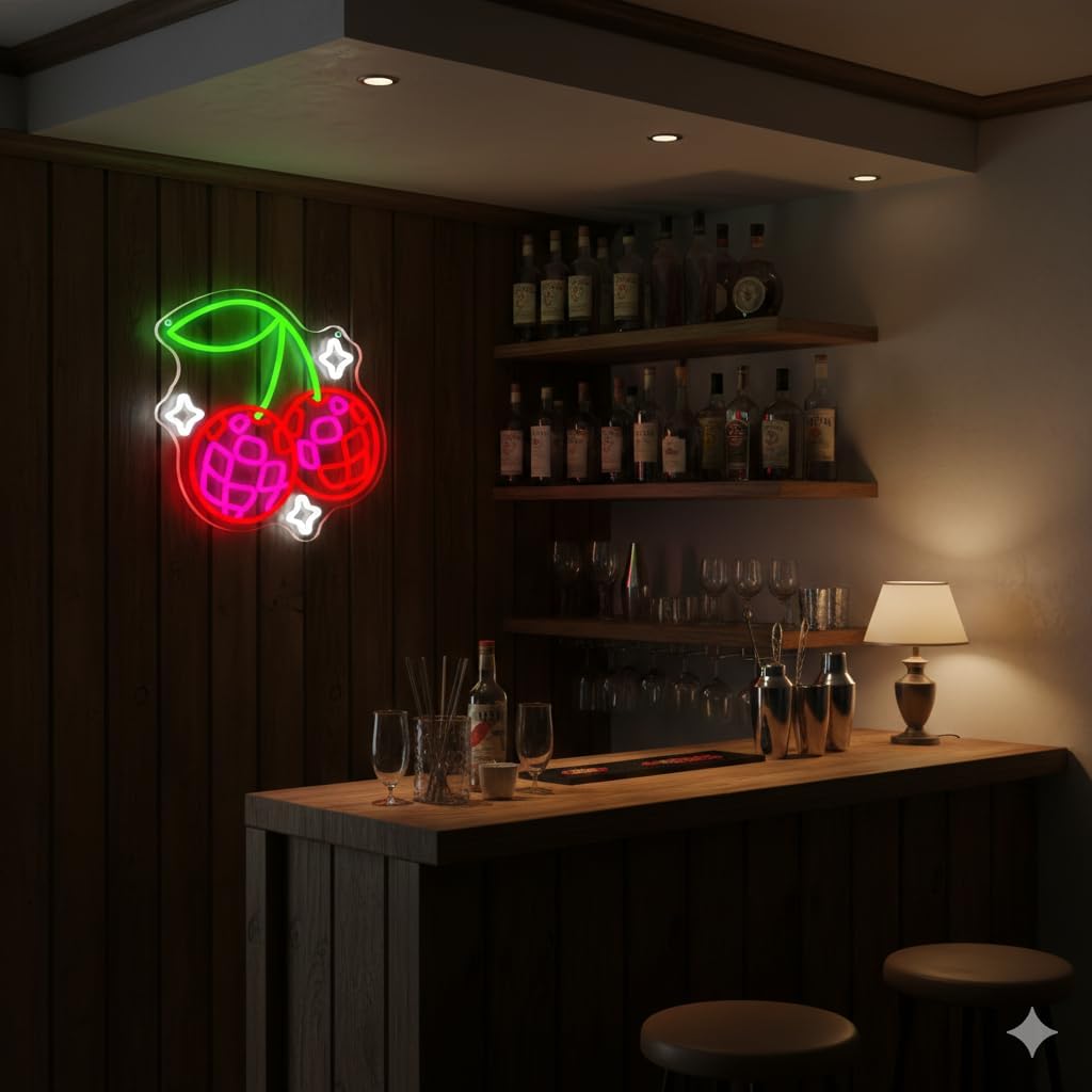 Disco-Kugel-Kirsch-LED-Neonsch – Neon Sign Party Bewertung und Preis